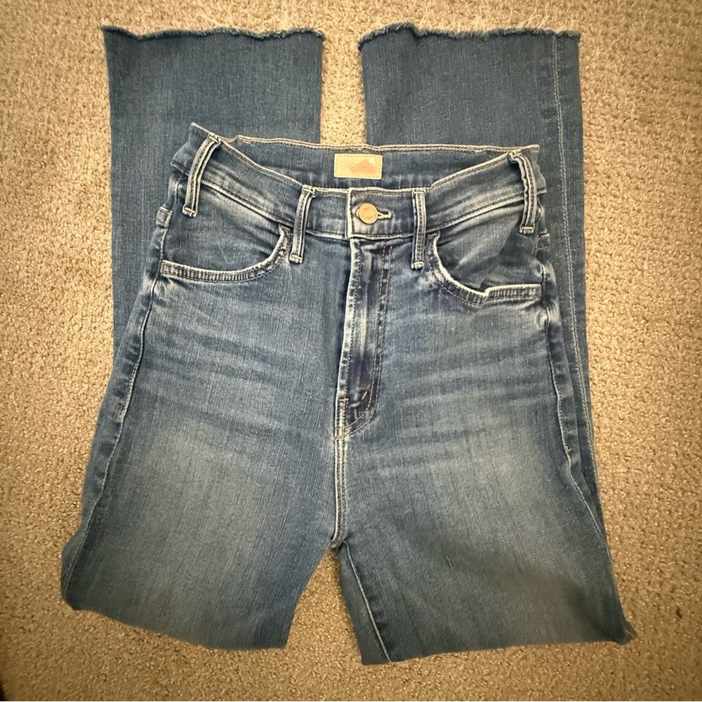 MOTHER Blue Ankle & Cropped Jeans